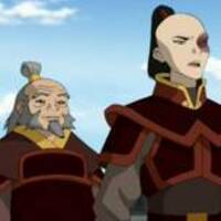 Iroh junto a Zuko en un barco